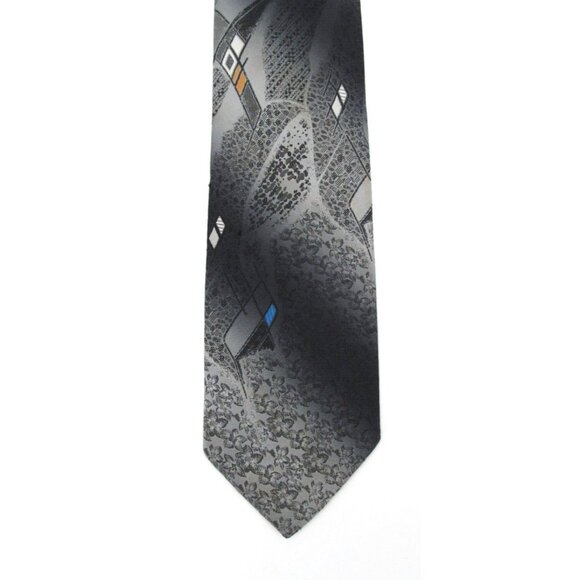 Vintage 70s Wembley Men's Wide Necktie Artistic Abstract USA Made 57x3.75" - Picture 1 of 12